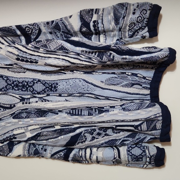 Coogi Australian XL Casmere Silk Pullover Tones of Blue Sweater Vintage 90s - Picture 11 of 12